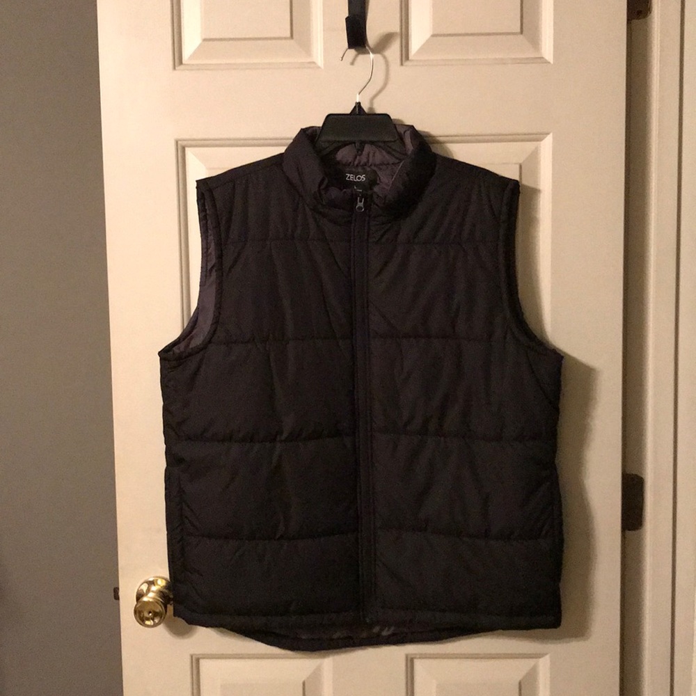 Zelos Men’s Black Vest Sz Large